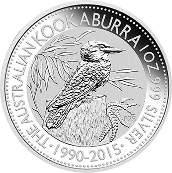 2015 1oz Silver KOOKABURRA - 25th Anniversary - Click Image to Close